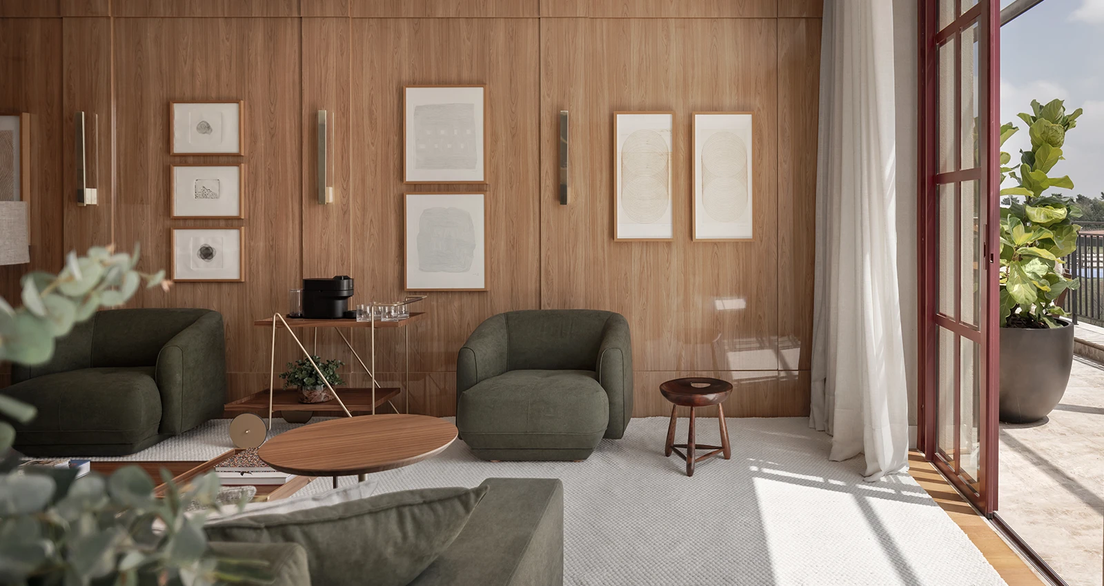 Living JHSF Residence no Boa Vista Village | Residence de 2 suítes